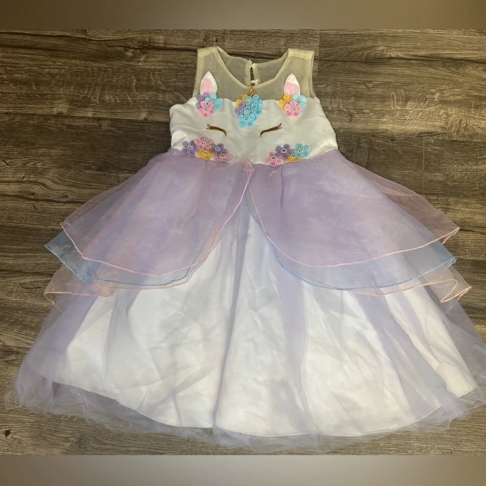 Whimsical Unicorn Kids Costume Dress